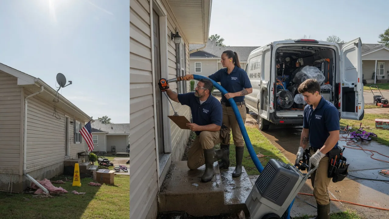 Ceiling Water Damage Restoration in Talco, TX near me